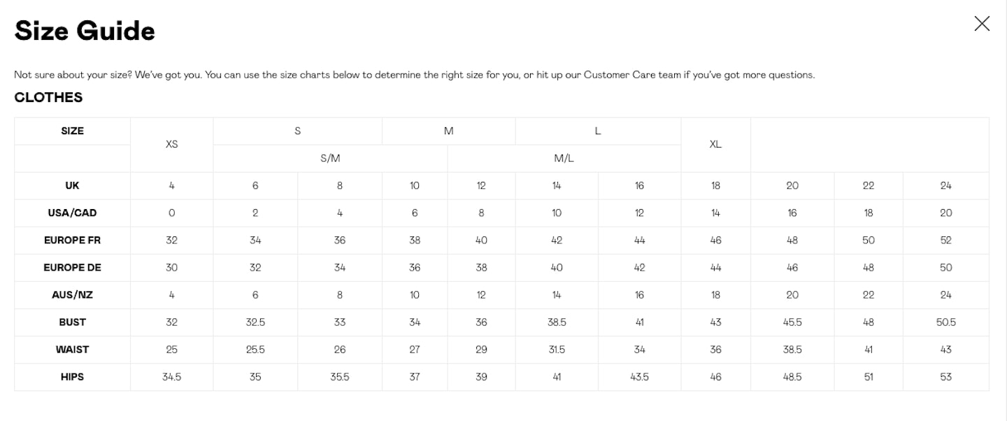 Size guide sales balenciaga triple s